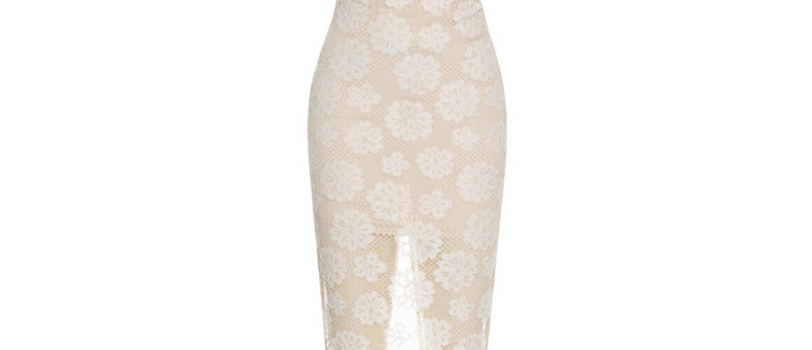 Gianna Lace Strap Midi Dress