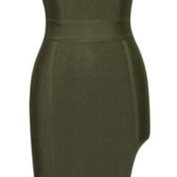 Leilani Khaki Bandage Dress