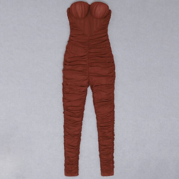 Kaylee Strapless Maxi Mesh Jumpsuit - Image 7