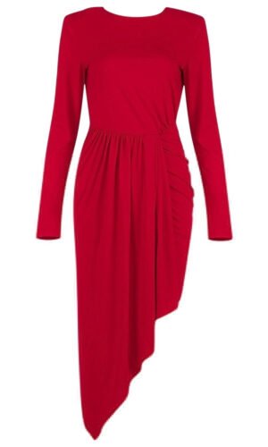 Lillian Long Sleeve Red Mini Dress