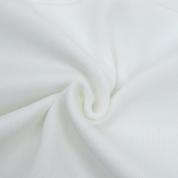 Malia White Frill Shoulder Detail Midi Dress - Image 10