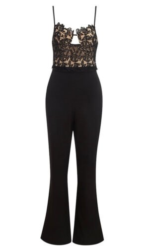 Kaitlyn Sleeveless Lace Top Jumpsuit