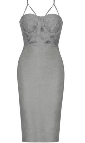 Leilani Gray Bustier Midi Dress