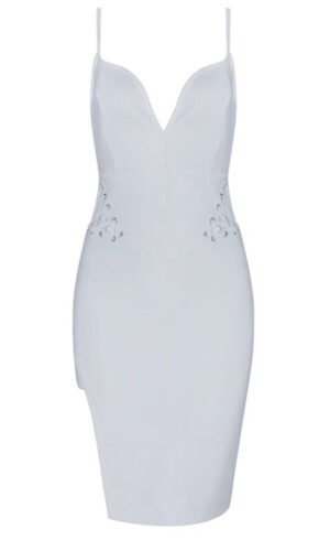 Joule Spaghetti Strap Mini Dress- White