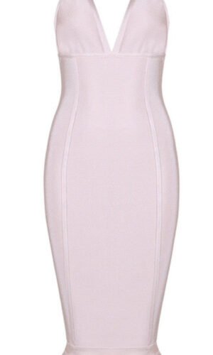 Savannah Light Pink Mermaid Hem Dress