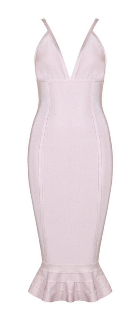 Savannah Light Pink Mermaid Hem Dress