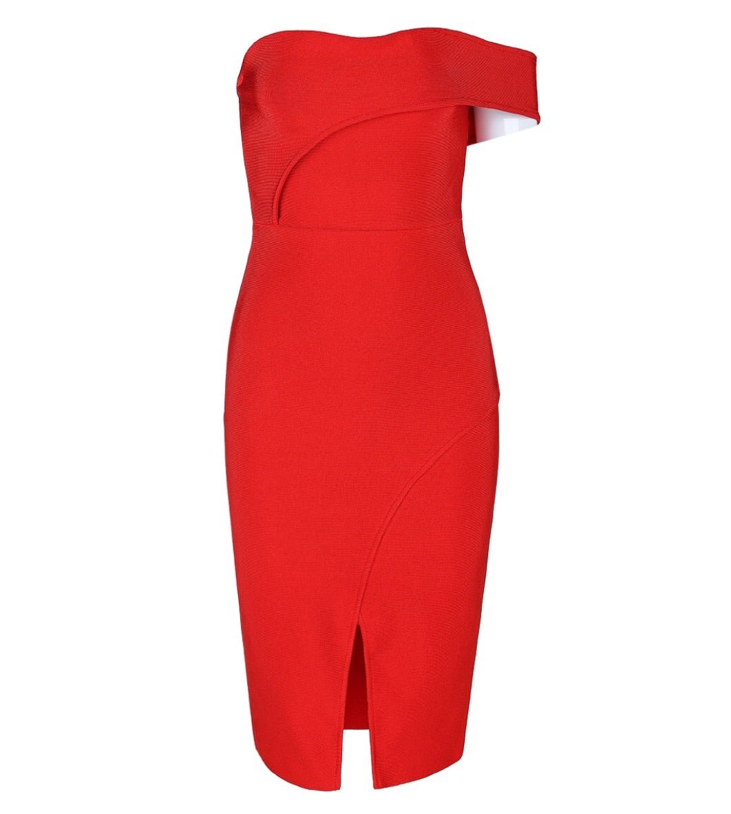 London Red Bandage Dress