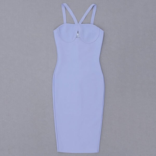 Daniela Halter Light Blue Midi Dress - Image 14