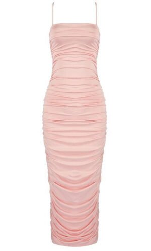 Halie Sexy Loose Spaghetti Strap Midi Summer Dress