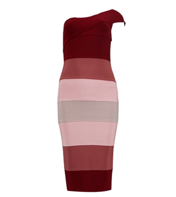 Lais One Strap Midi Bandage Dress - Image 3