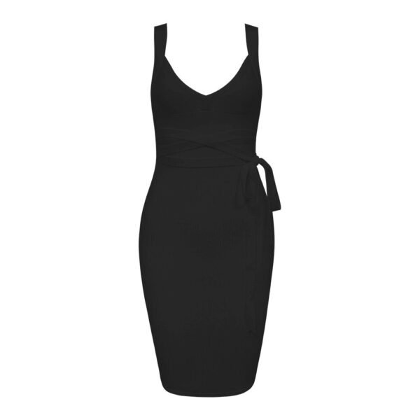 Kenna Black Mini Bandage Dress