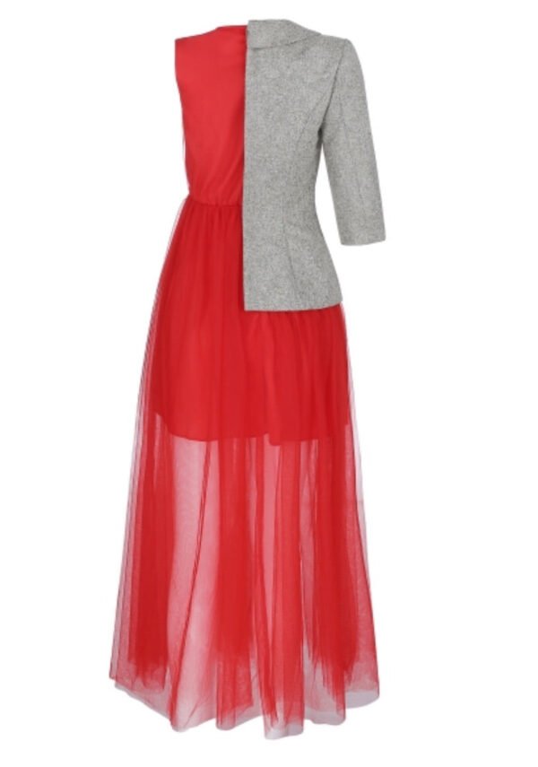 Palin Red Maxi Dress - Image 2