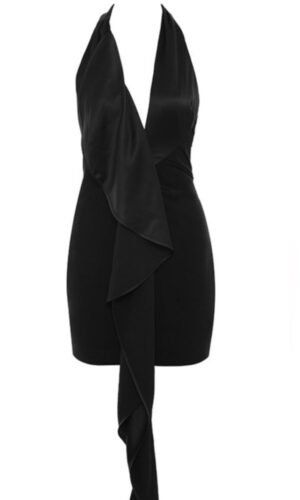 Margot Black Sleeveless Sexy Backless Mini Dress