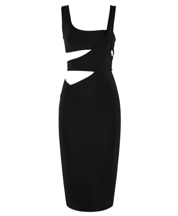 Enora Black Cut Out Sexy Bandage Dress