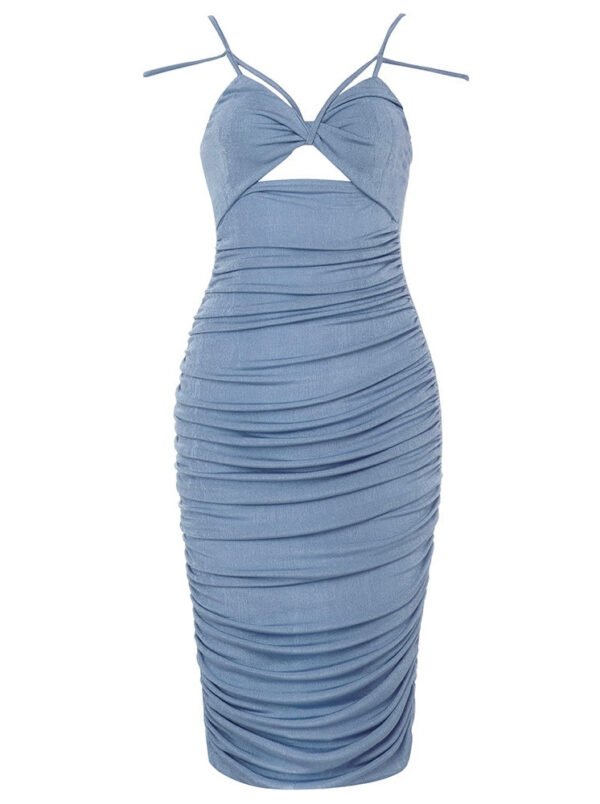 Brielle Strappy Sleeveless Open Back Midi Dress - Image 4