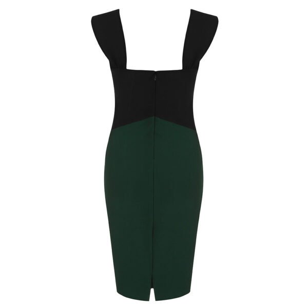 Lila Black Green Mini Strap Dress - Image 11