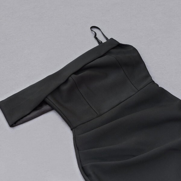 Clementine Black Off Shoulder Midi Dress - Image 11