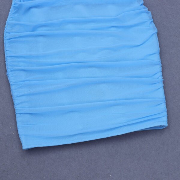 Kinslee Blue Strapless Mini Bandage Dress - Image 7