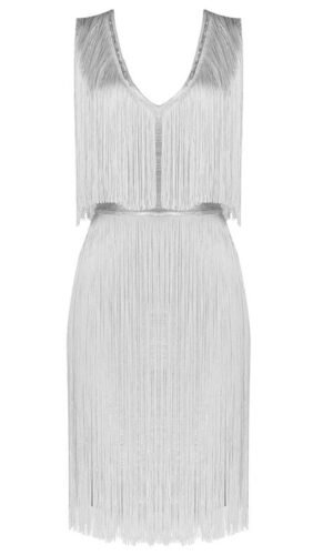 Katalina Sleeveless Mini Tassel Party Dress