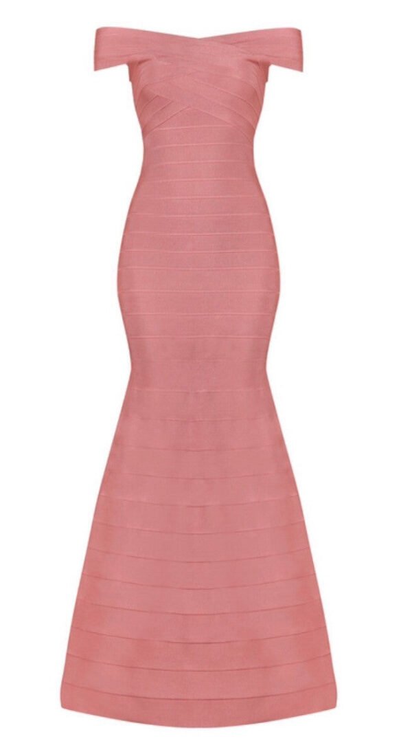 Keri Pink Mermaid Evening Dress