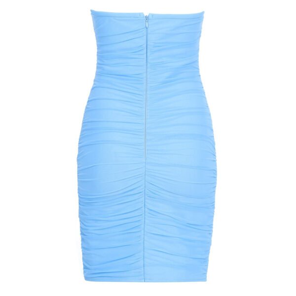 Kinslee Blue Strapless Mini Bandage Dress - Image 2