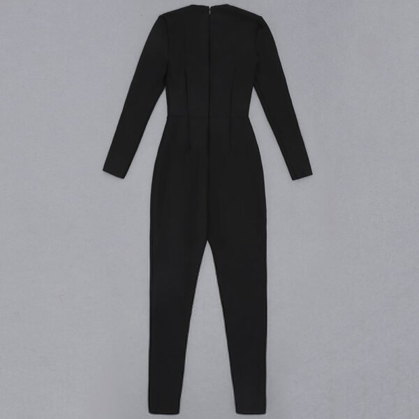 Kennedy Long Sleeve Cut Out Detail Jumpsuit - Image 4