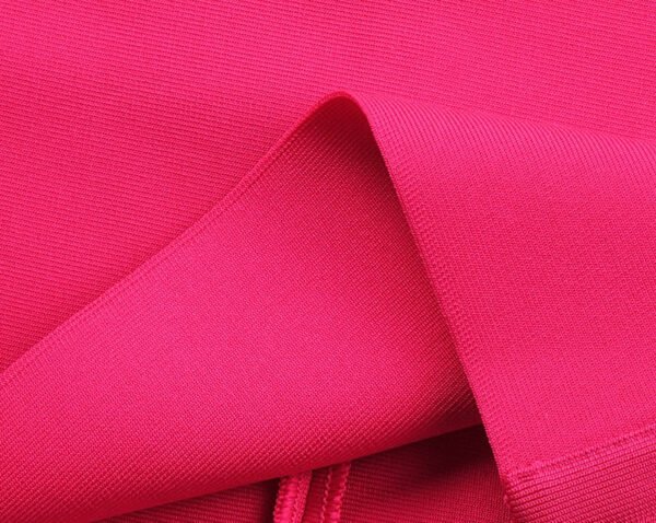 Alicja Pink One Strap Midi Bandage Dress - Image 5