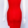 Akua Red Asymmetric Bandage Dress - Image 5