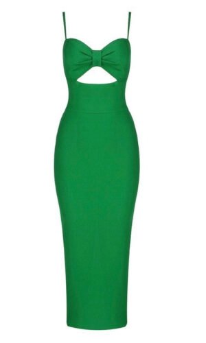 River Green Midi Bandage Dress