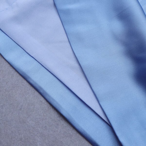 Gracie Light Blue Spaghetti Strap Mini Dress - Frill Detail - Image 10