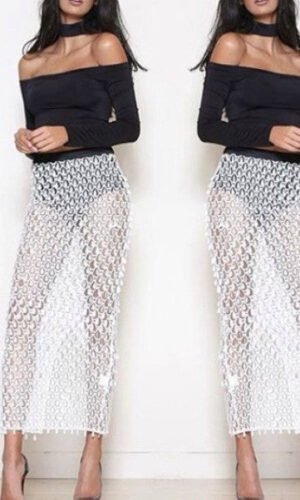 Rayan Black & White Two Piece