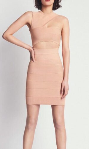 Lauryn Classic Mini Bandage Dress with Cutout Design