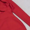 Angelique Red Halter Bustier Long Sleeve Midi Dress - Image 9
