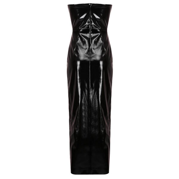 Mikayla Strapless Leatherette Dress - Image 2