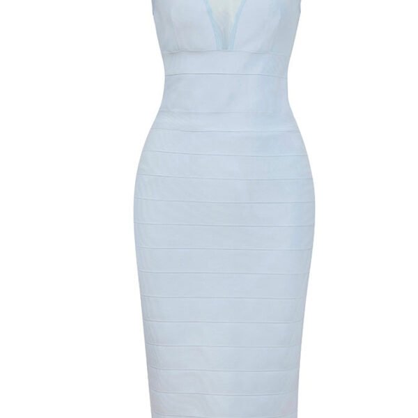 Kensley Cap Sleeve Ligth Blue Midi Dress