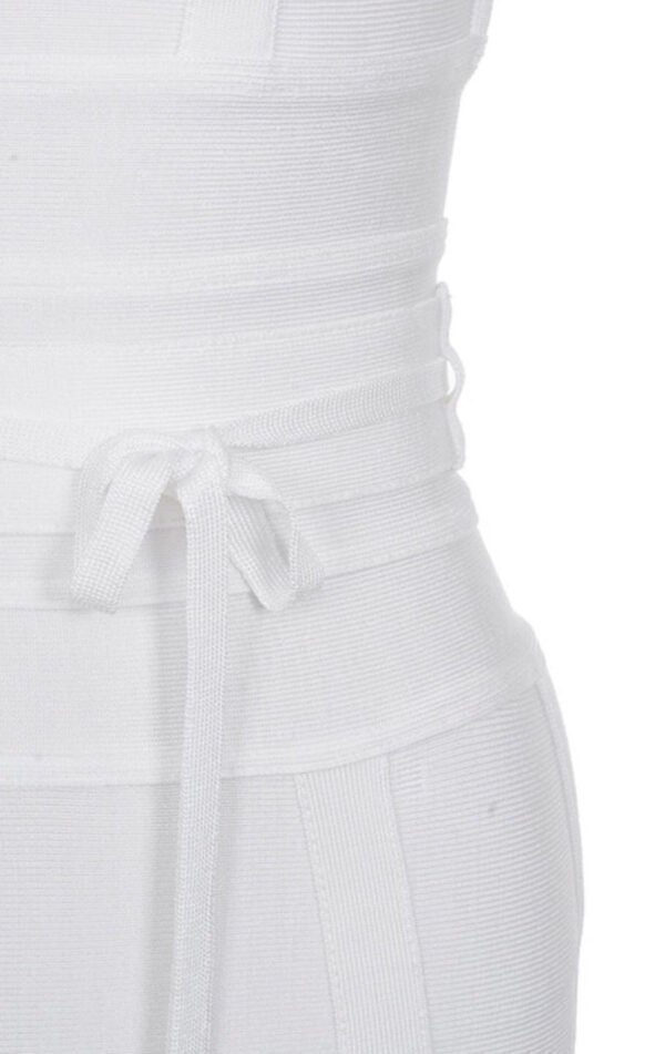 Judine White Bandage Dress - Image 5