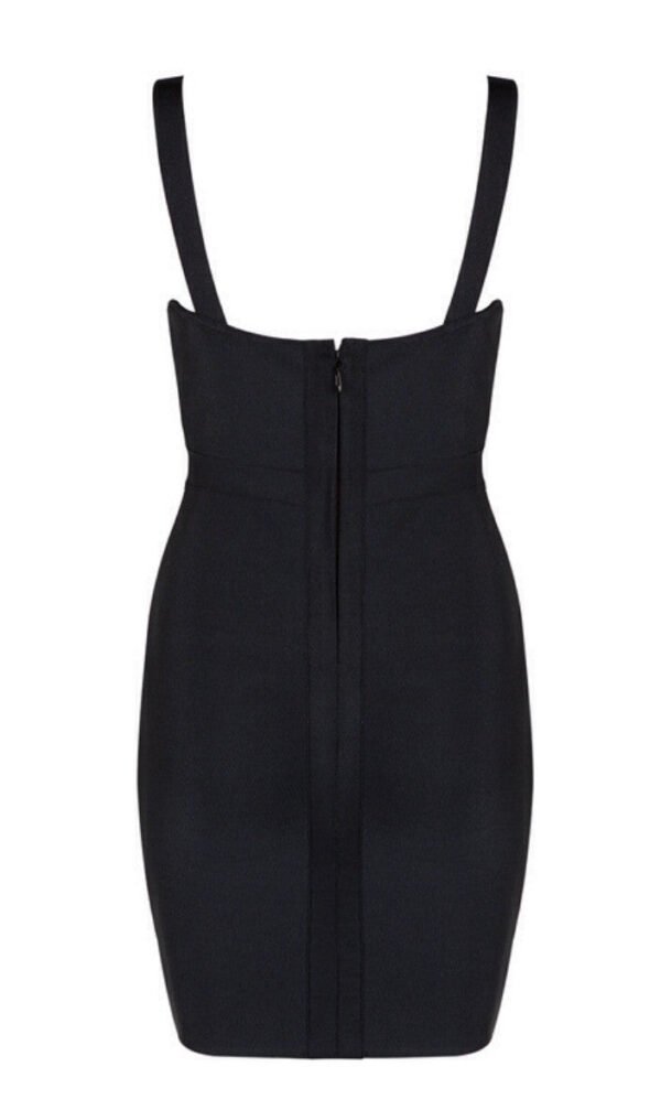 Danila Black Mesh Bustier Bandage Dress - Image 2