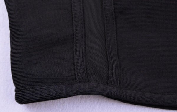 Irene Black Cutout Detail Bandage Dress - Image 7