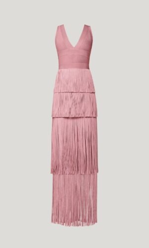 Joseline Sleeveless Tassel Bandage Dress