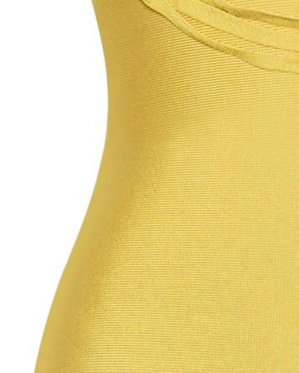 Kasey Yellow Bandage Dress - Image 5