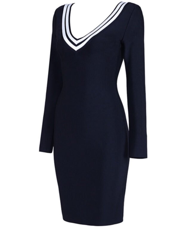 Kimilyn Black Long Sleeve Dress - Image 3