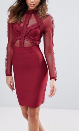 red lace dresses