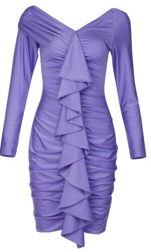 Leilani Long Sleeve Off Shoulder Ruffle Mini Dress