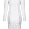 Adehline White Cutout Shoulder Bandage Dress - Image 2