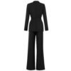Kori Black Tie Belt Suit Set - Image 2