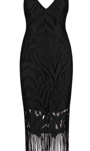 Julina Black Bandage Dress