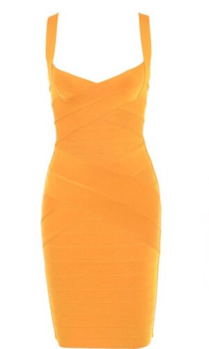 Janiyah Orange Mini Party Dress