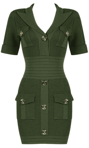 Madeline Green Mini Dress