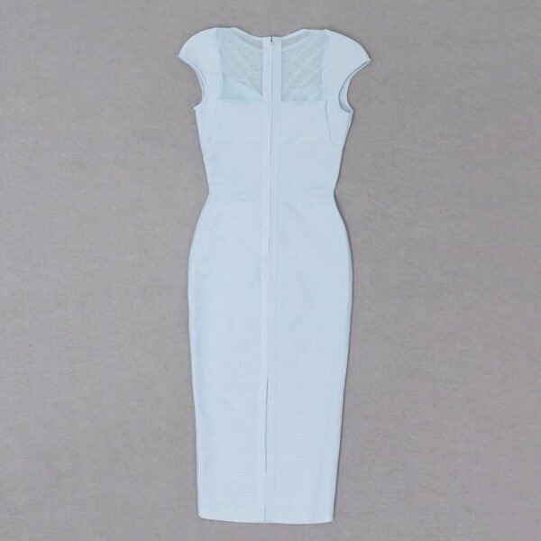 Kensley Cap Sleeve Ligth Blue Midi Dress - Image 6