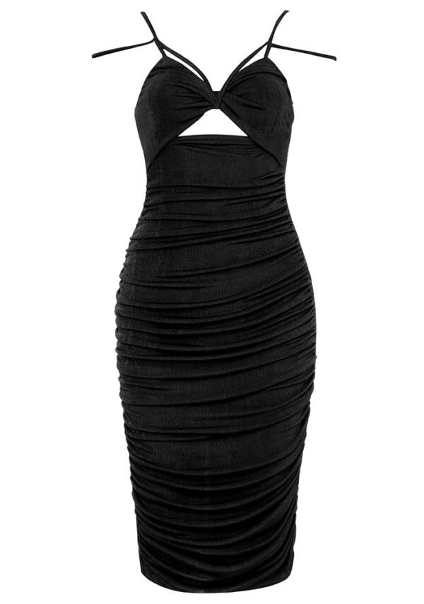 Brielle Strappy Sleeveless Open Back Midi Dress - Image 2